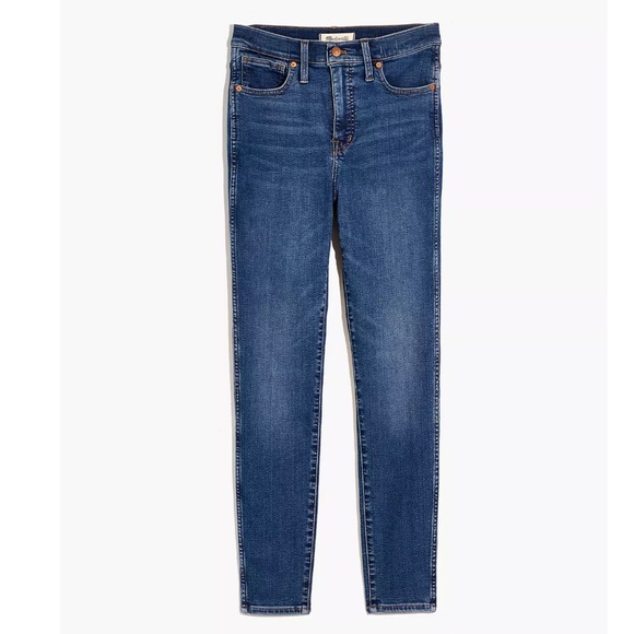 Madewell 10" High-Rise Skinny Jeans in Wendover Wash: TENCEL™ Denim - Picture 5 of 14